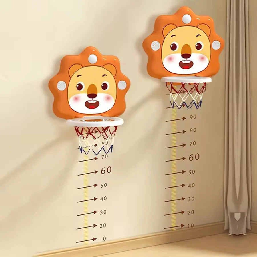 2026 New Children's Basketball Frame Indoor Shooting Hanging Baby Basketball Stand 1-5 Year Old Baby Home Ball Toy No Punching
